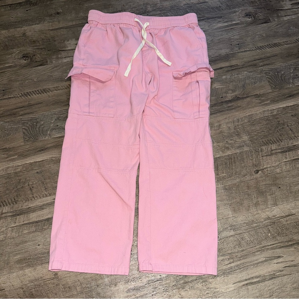 SHEIN Pink Casual Wide-Leg Bottoms